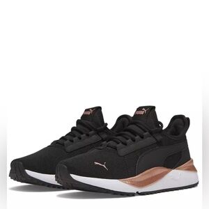 Puma Black and Bronze Athletic Shoes